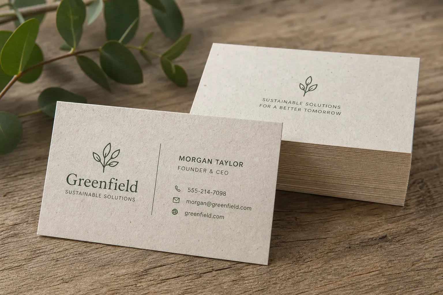 Recycled Paper Business Cards