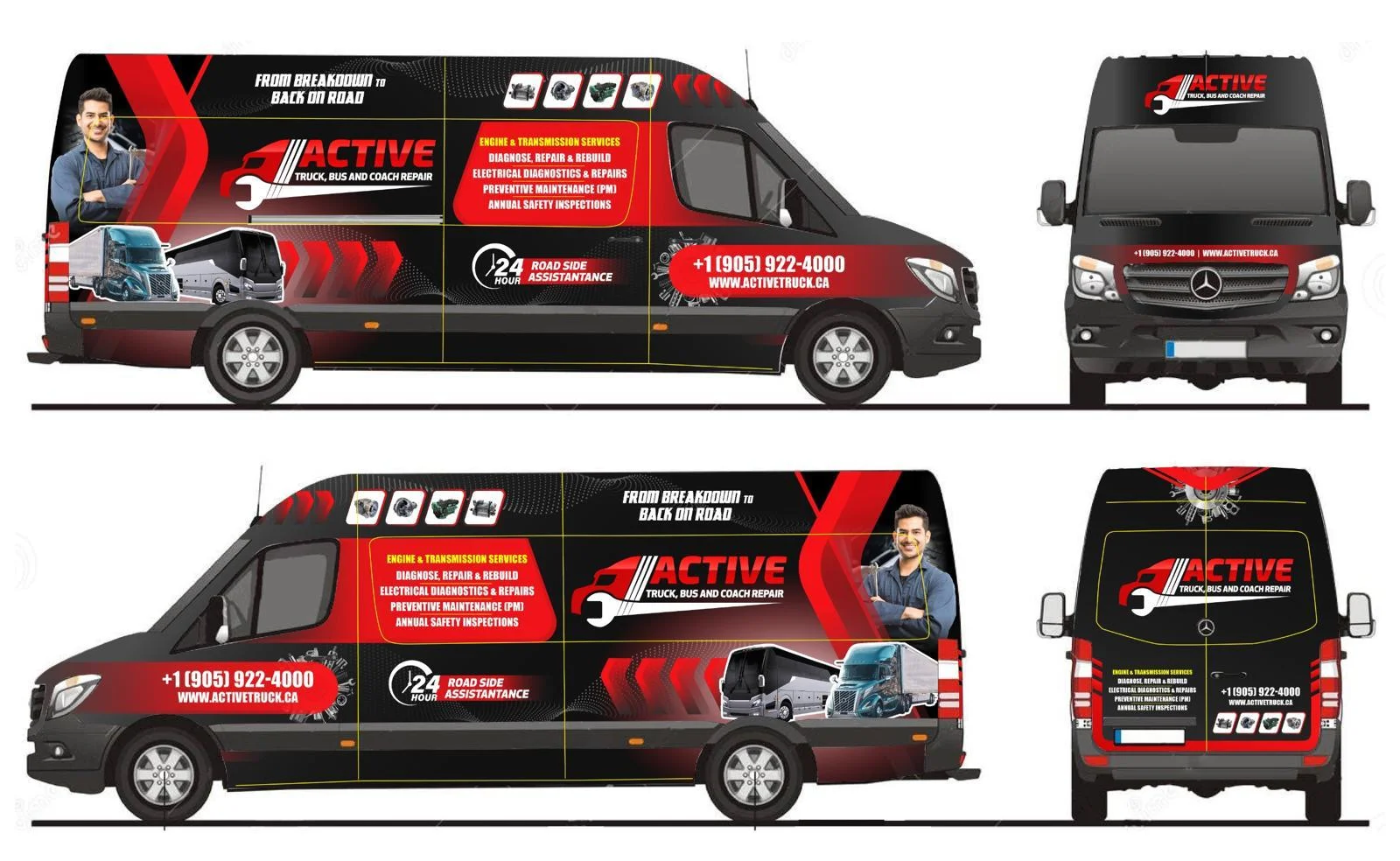Van design branding